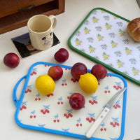 Cherry & Floral Picnic Cutting Board