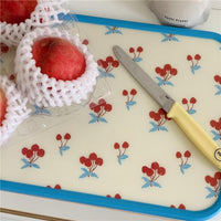 Cherry & Floral Picnic Cutting Board